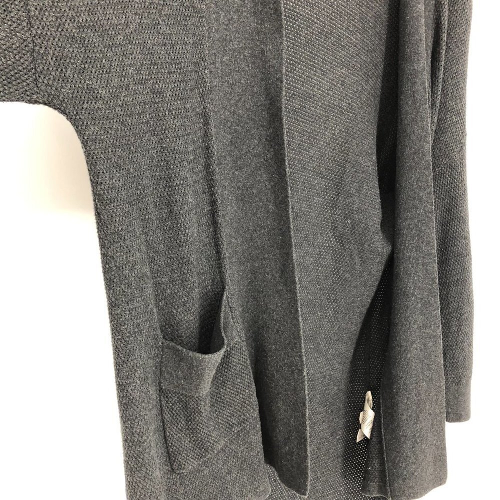 Aritzia Wilfred Grey Knit Copernic Silk Cashmere Open Cardigan size XXS - Picture 10 of 16